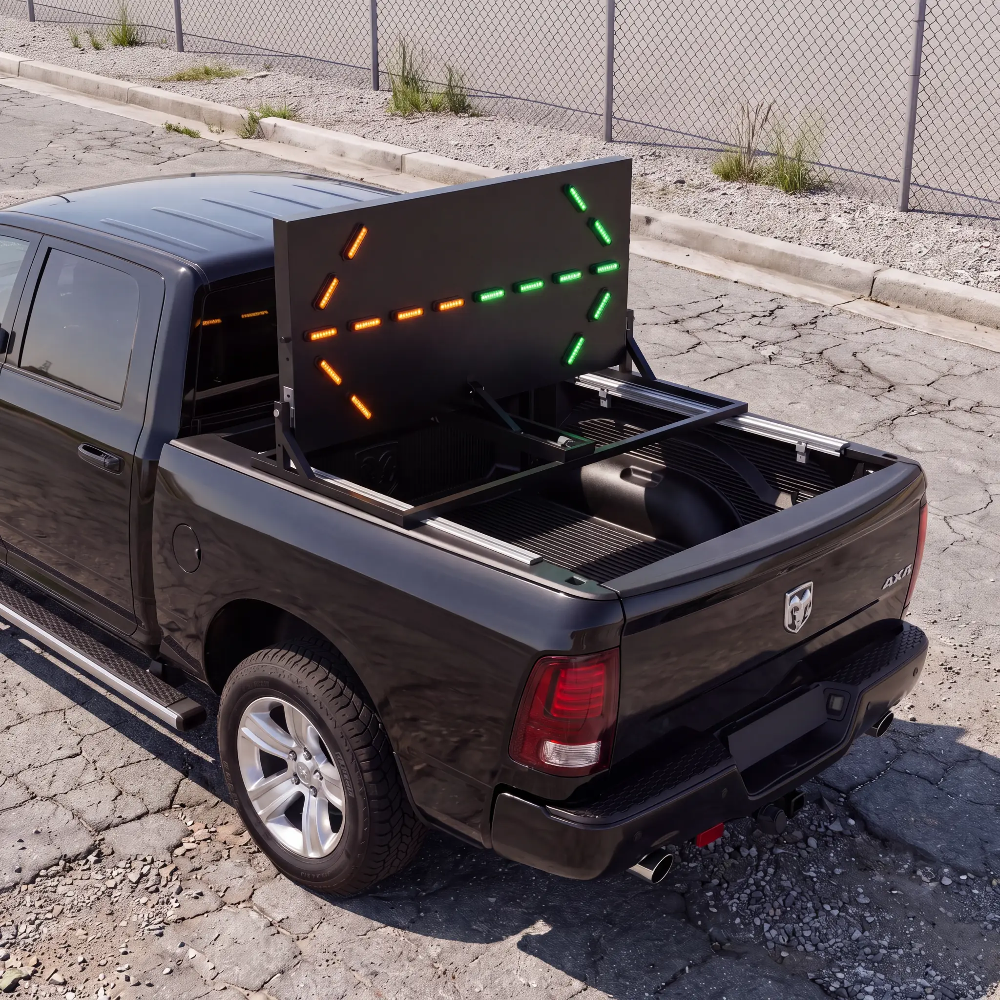 Fusion 90° Arrow — installed on the vehicle