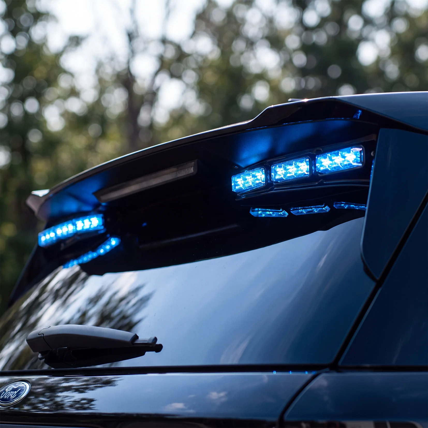 Fusion Spoiler — installed on the vehicle