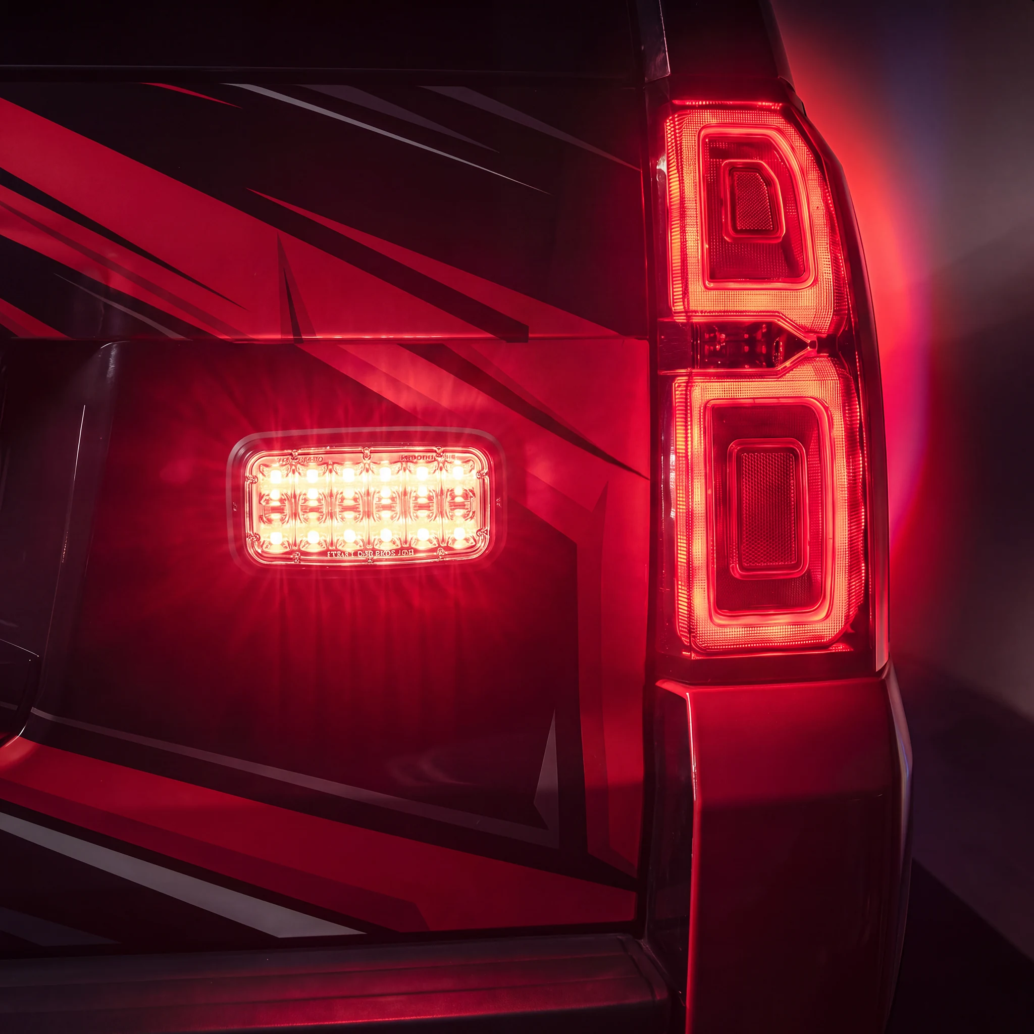 Brake-Tail-Turn Lux 7x3 — installed on the vehicle