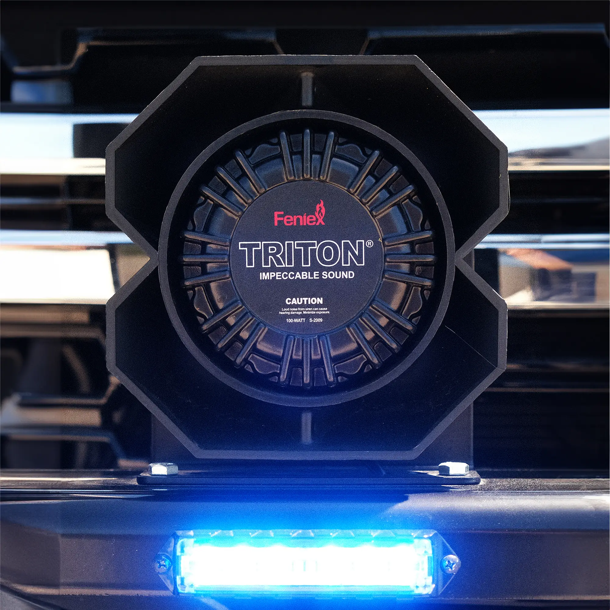 Triton 100W — installed on the vehicle