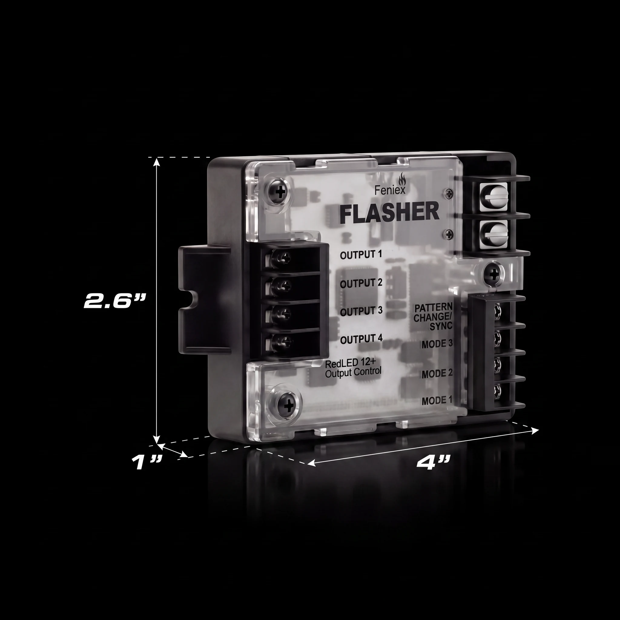 4X Flasher — dimensions