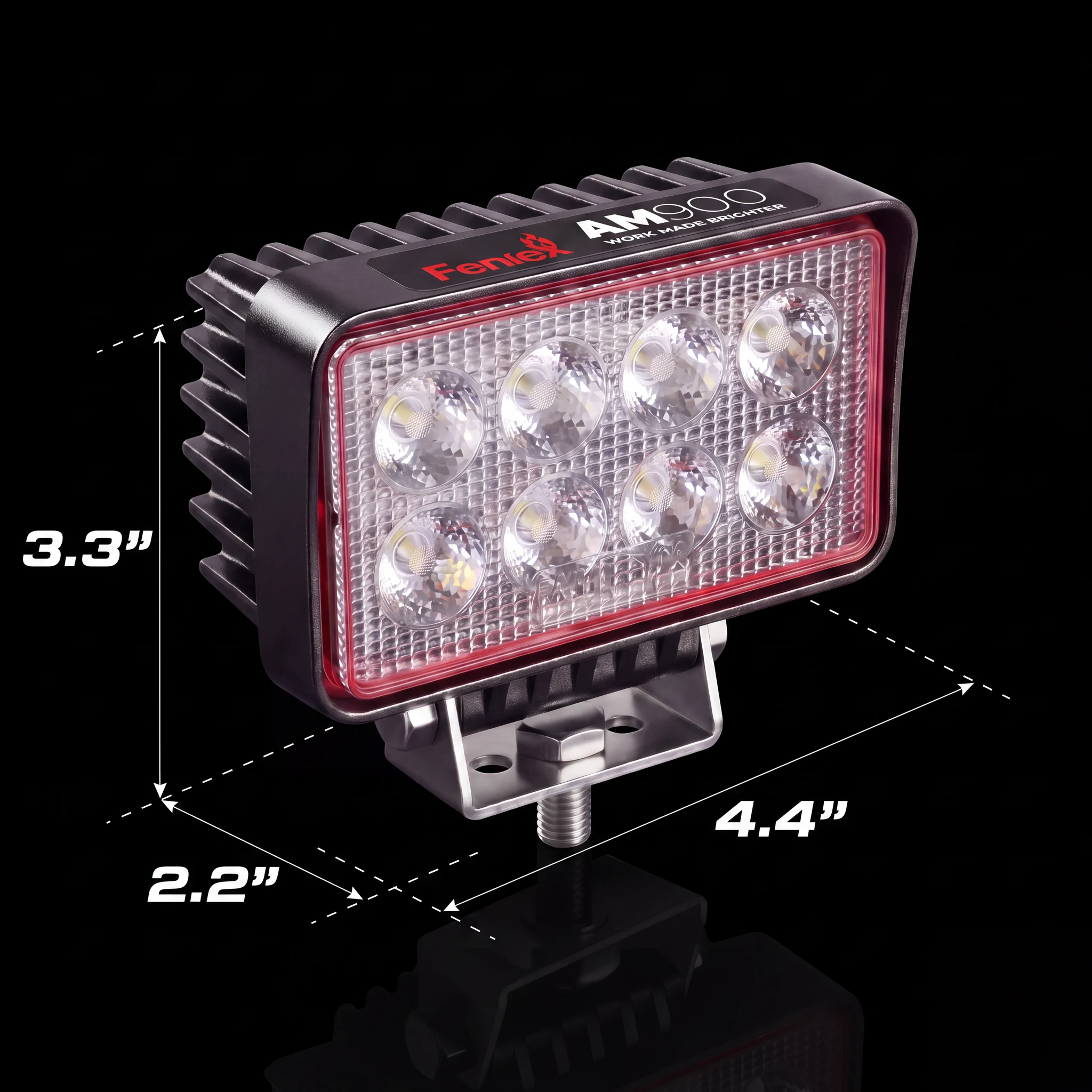 AM900 Work Light — dimensions