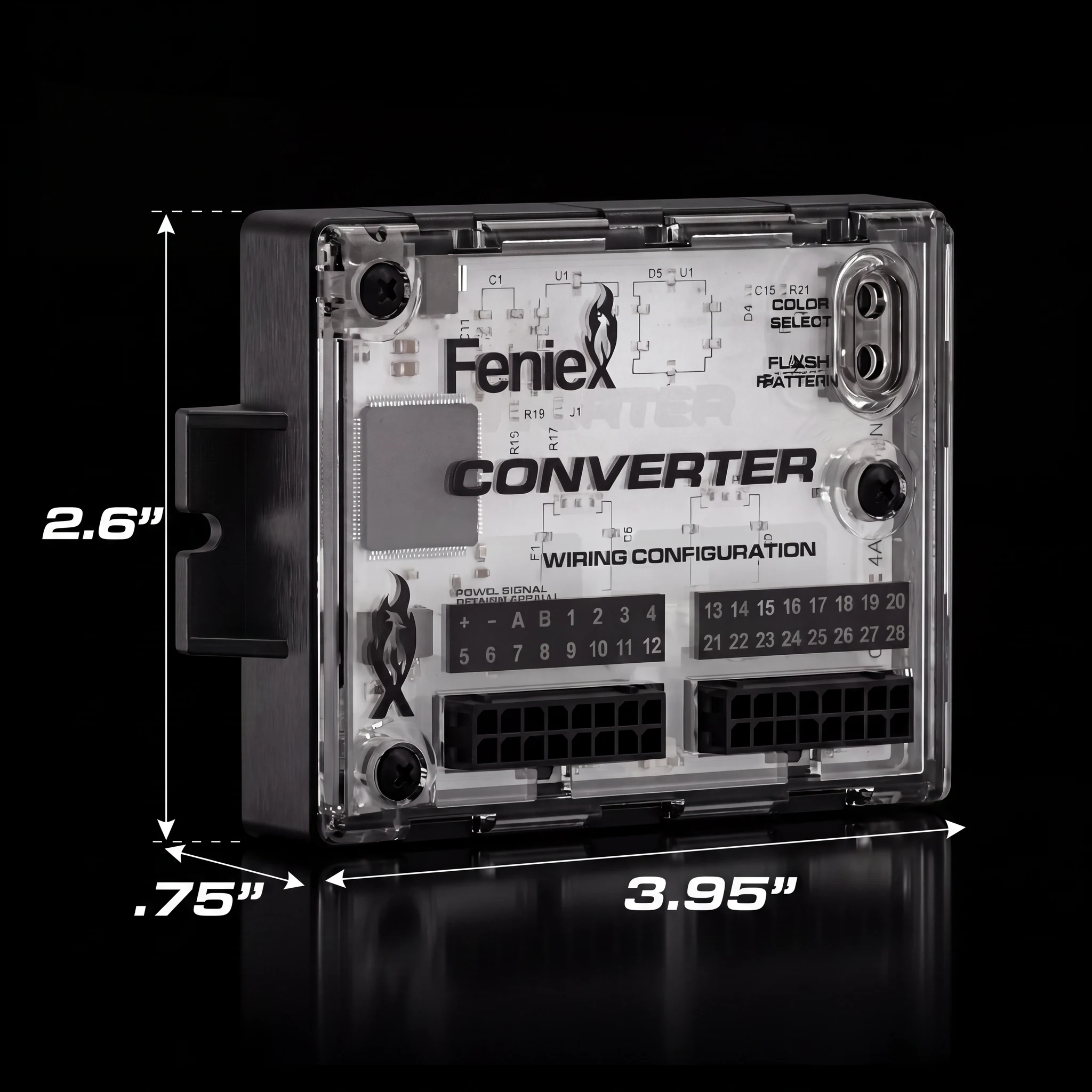 Feniex Converter — dimensions