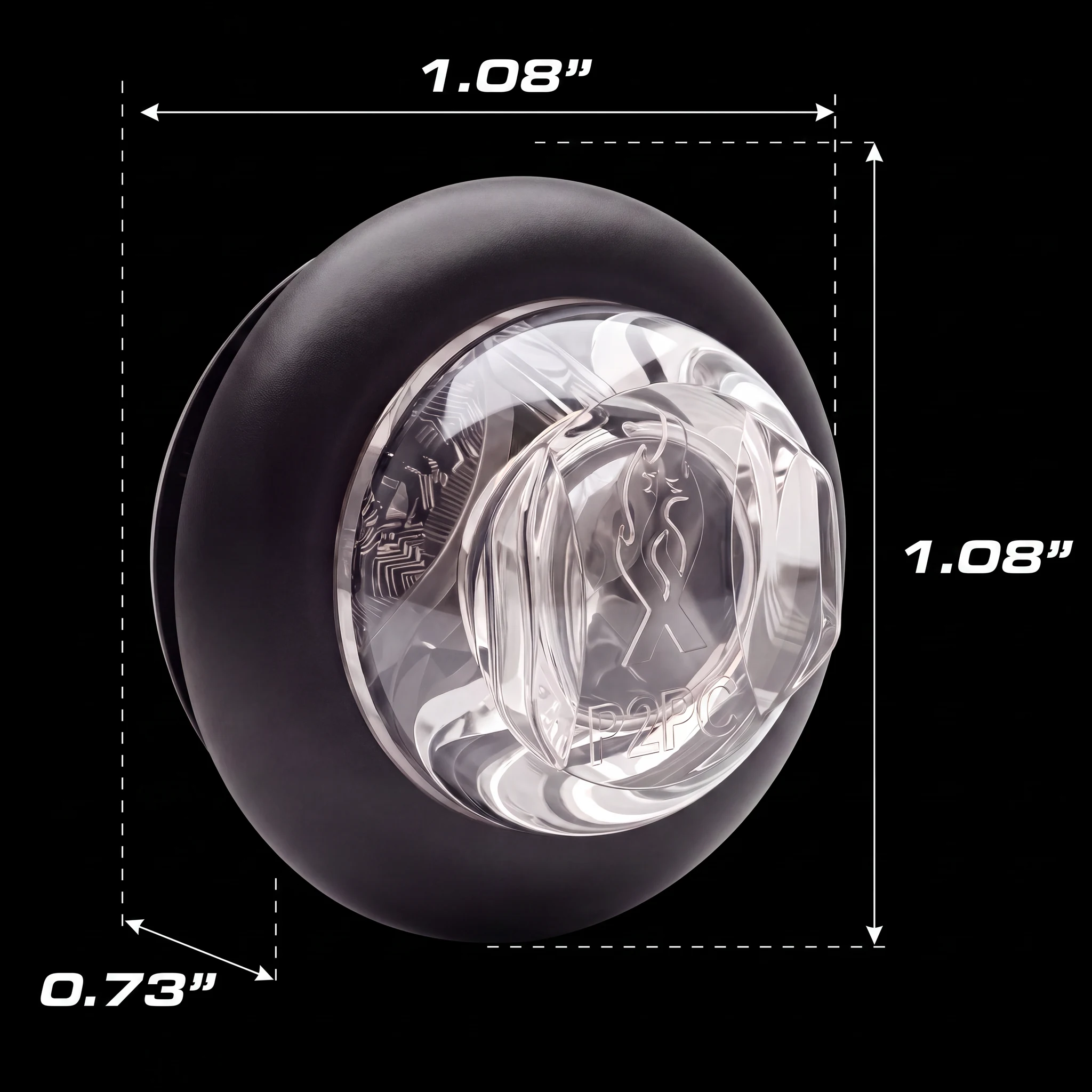 1&Prime; Round Marker — dimensions
