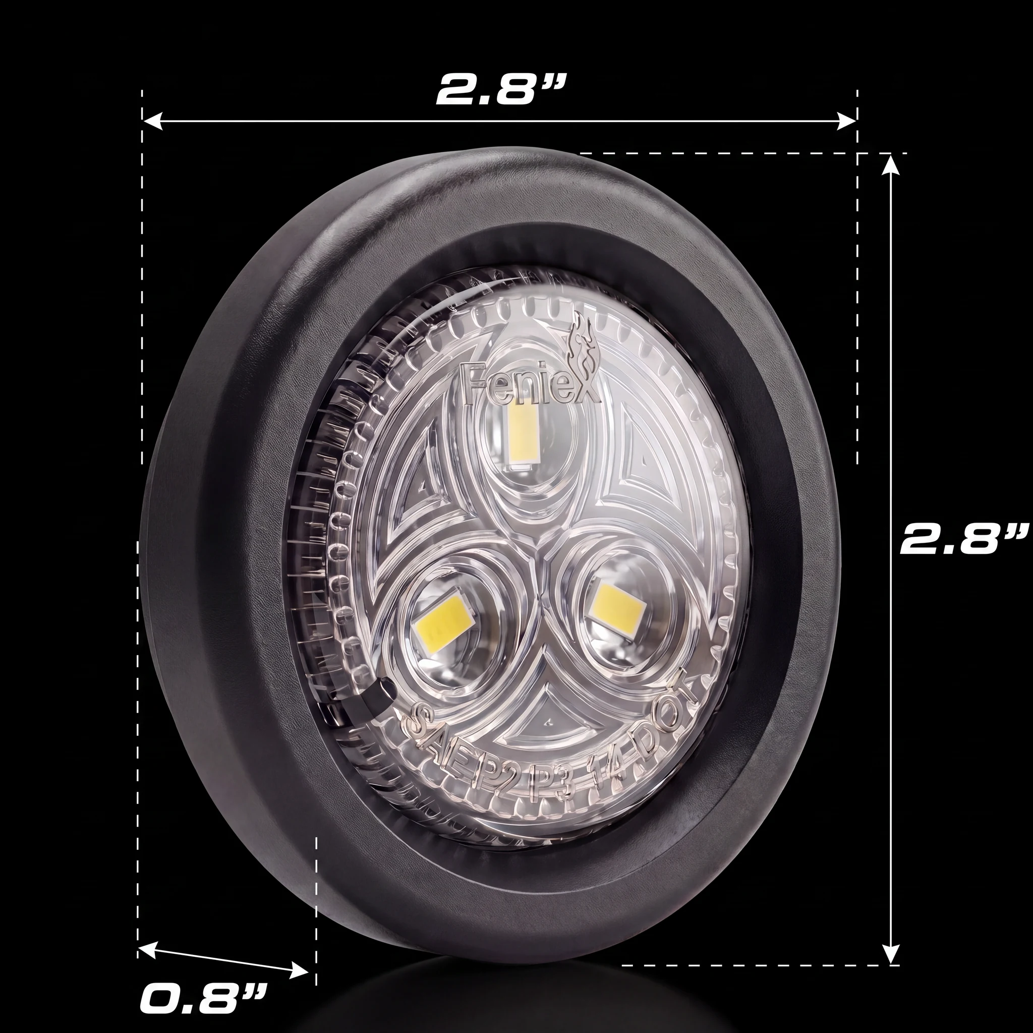 2&Prime; Round Marker — dimensions