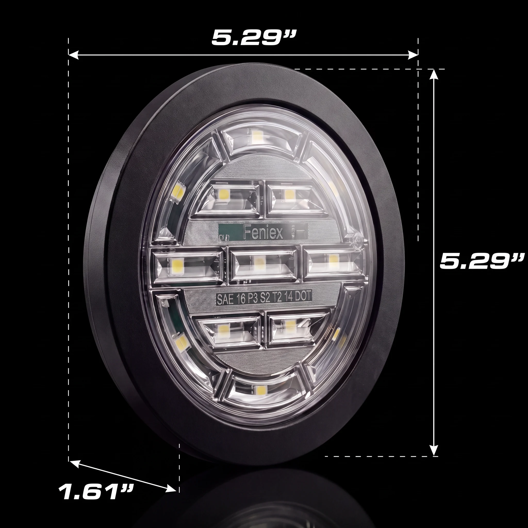 4&Prime; Round STTR — dimensions
