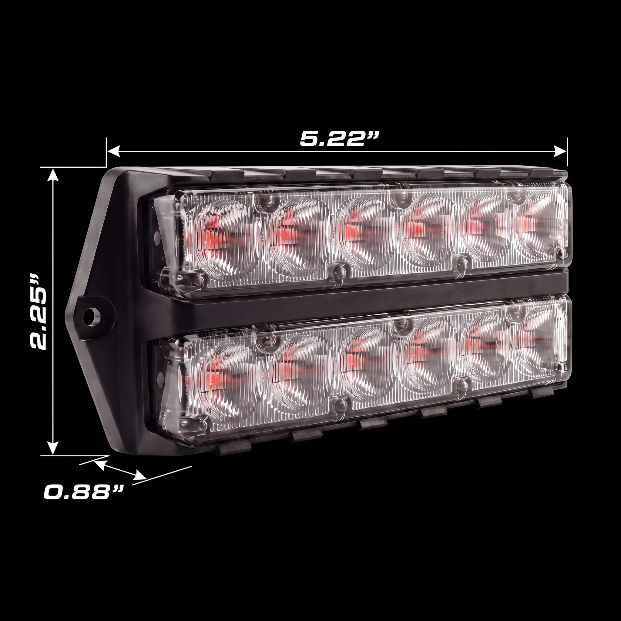 Fusion Double Surface Mount — dimensions