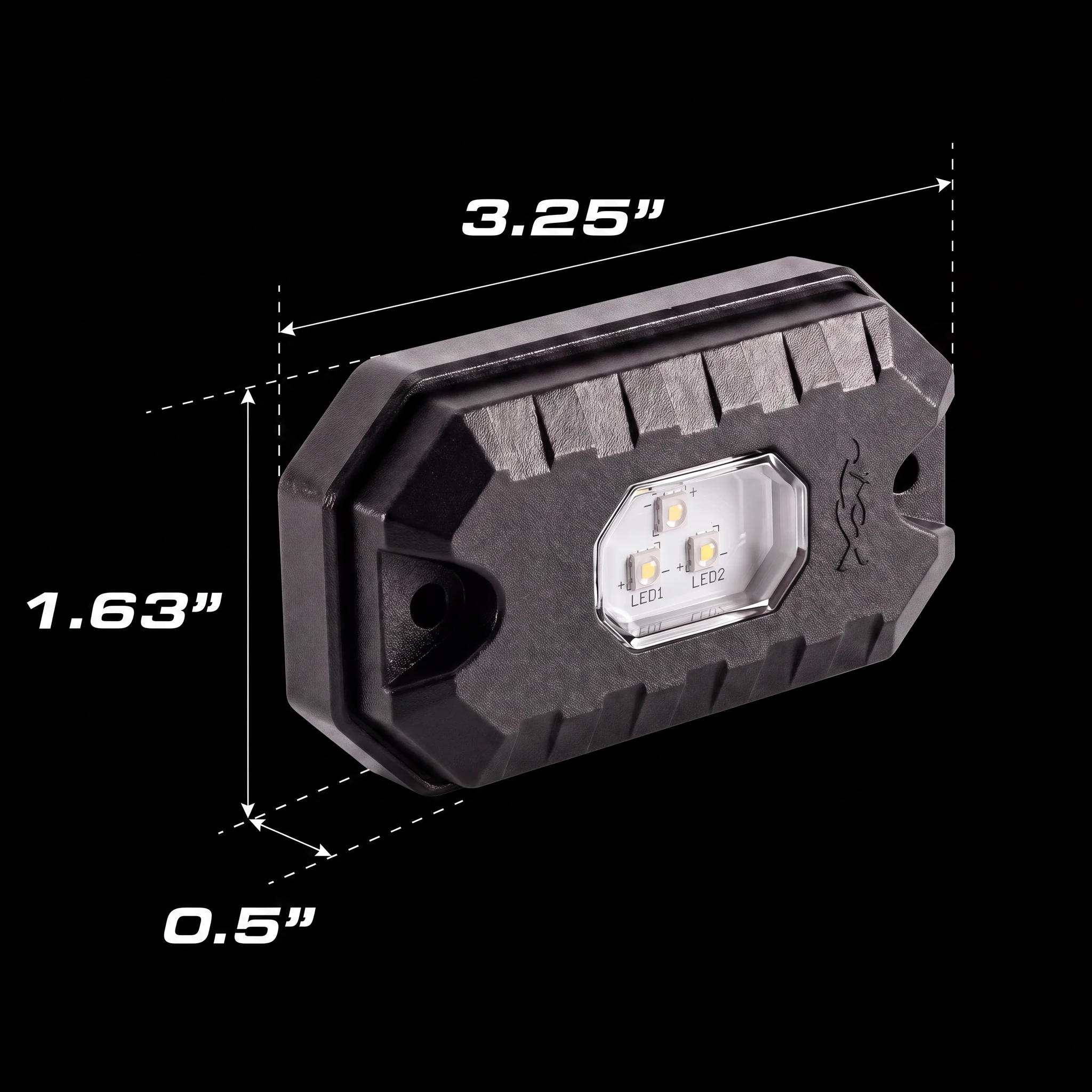 3&Prime; Micro Light — dimensions