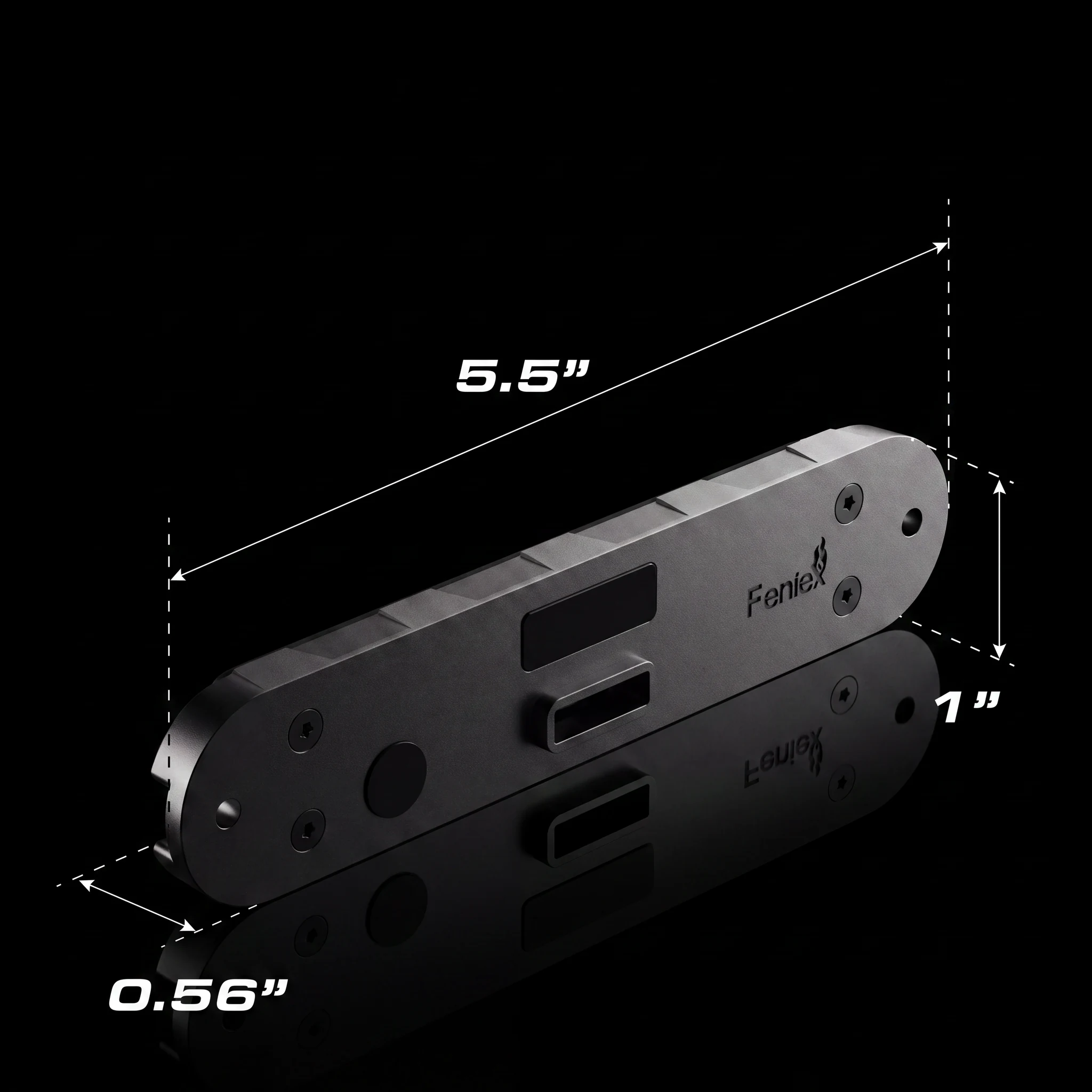 Q Flat Surface Mount — dimensions