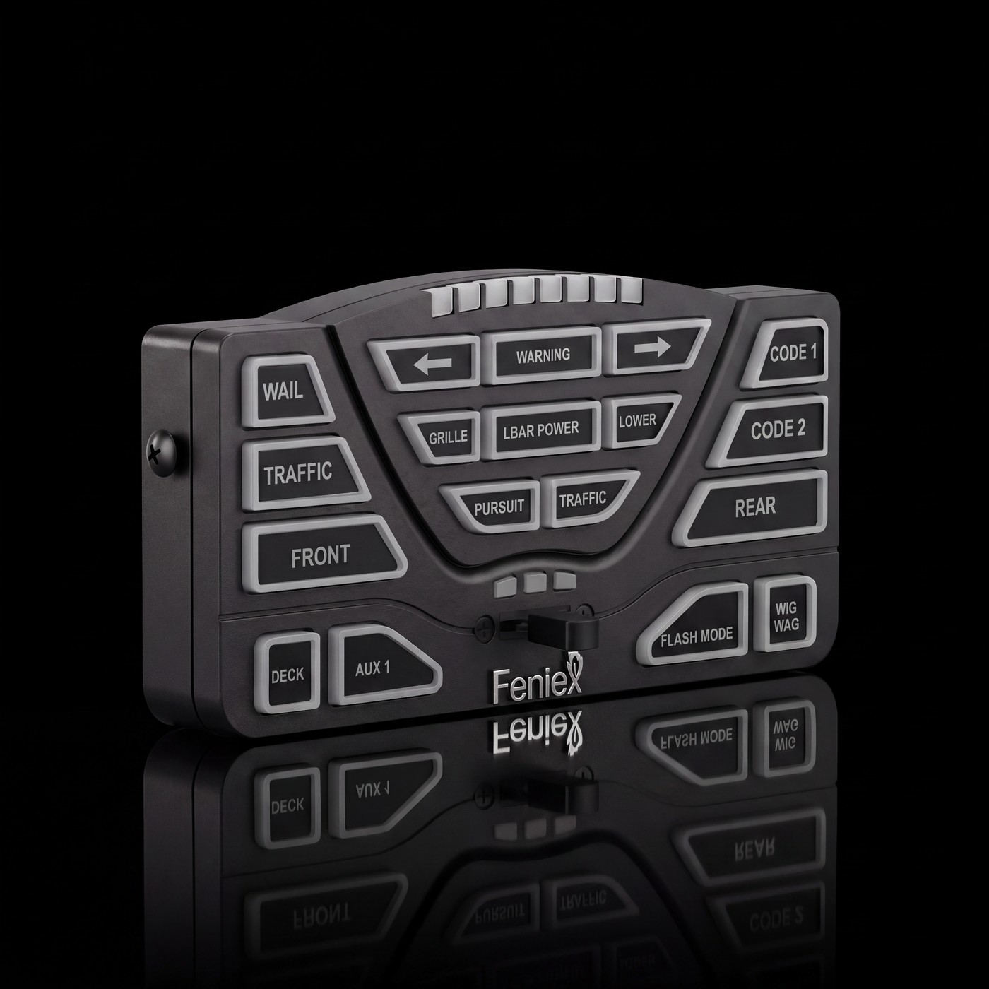 Feniex 4200 DL on the black stage