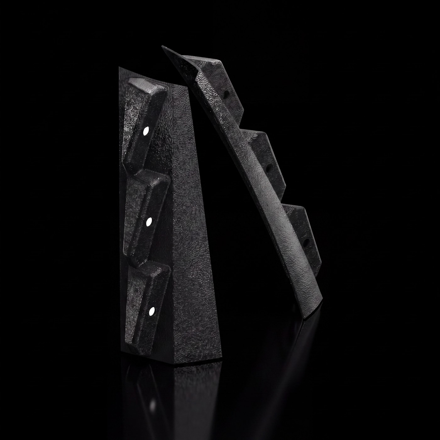 Feniex Pillar Brackets on the black stage