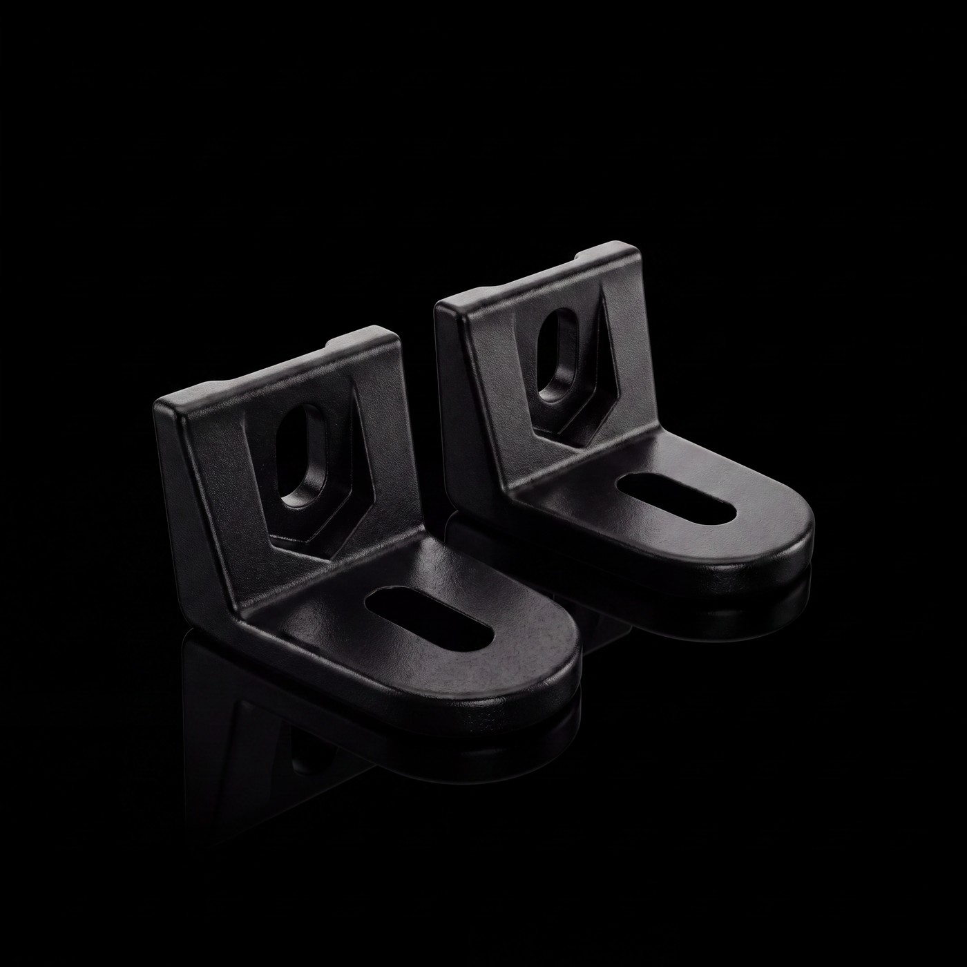 Feniex Lightstick Brackets on the black stage