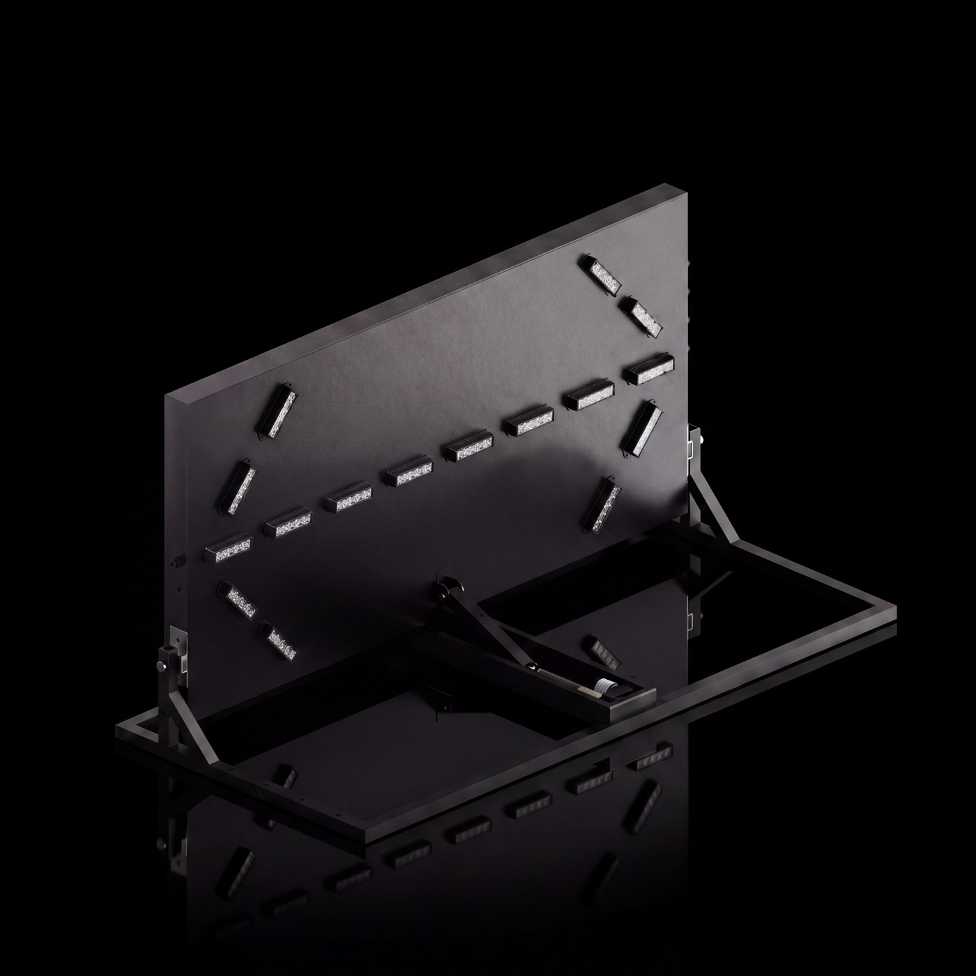 Feniex Fusion 90° Arrow on the black stage