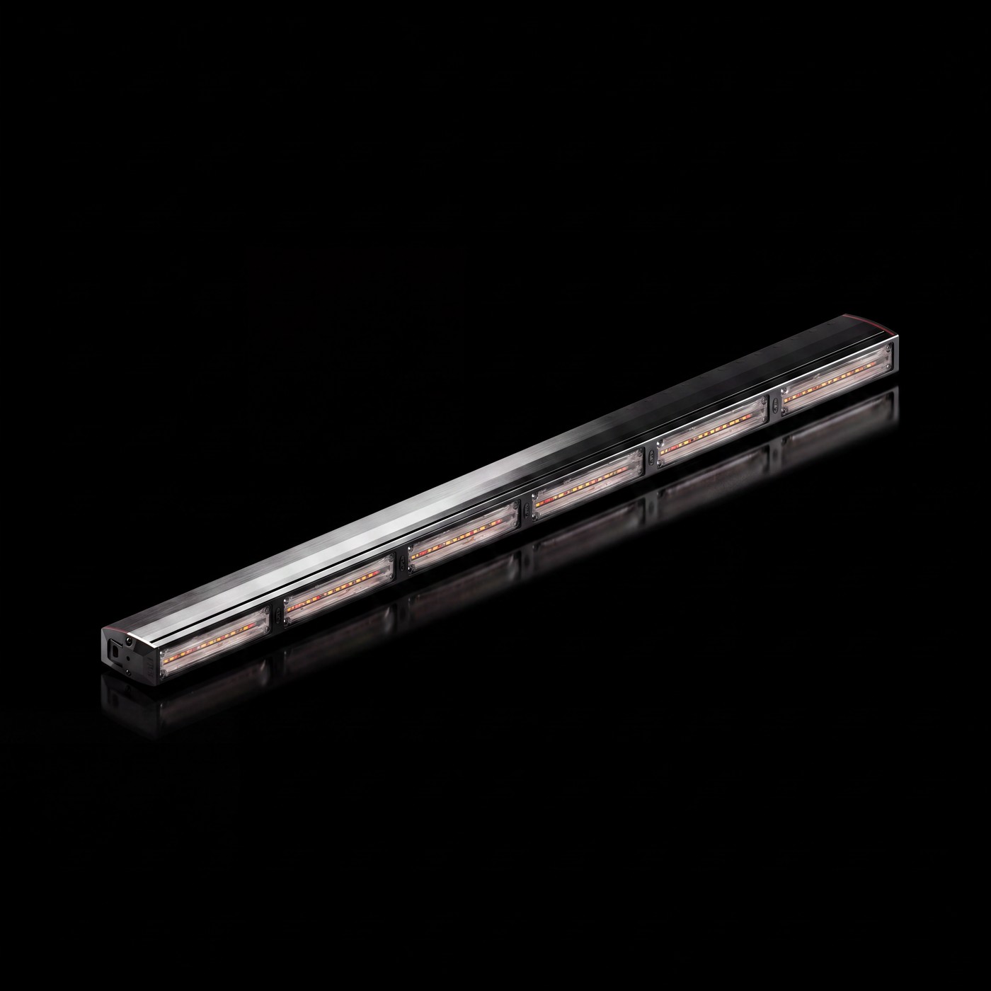 Feniex Quantum 600 lightbar on the black stage