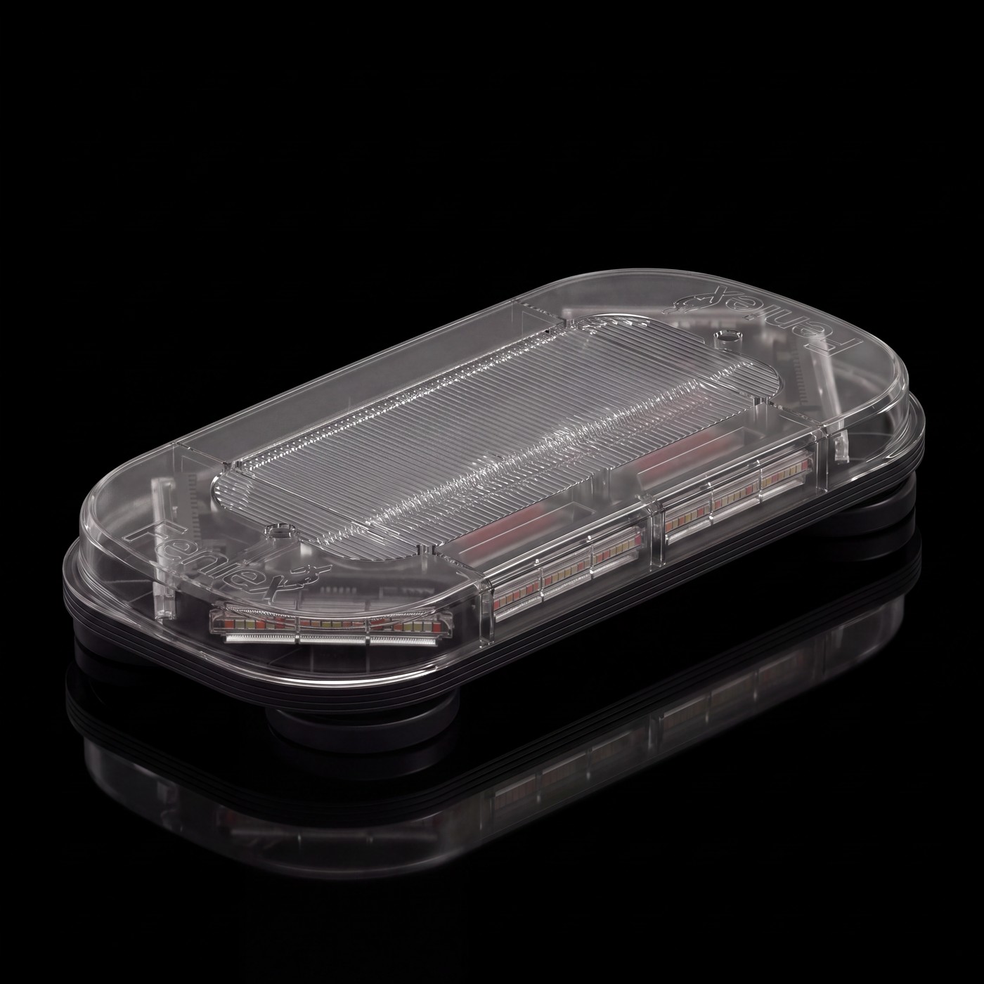 Feniex Quantum 18 Mini lightbar on the black stage