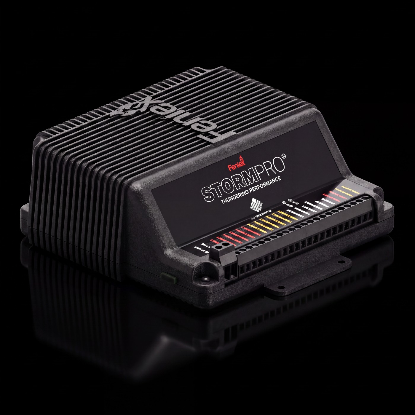Feniex Storm Pro 200W on the black stage