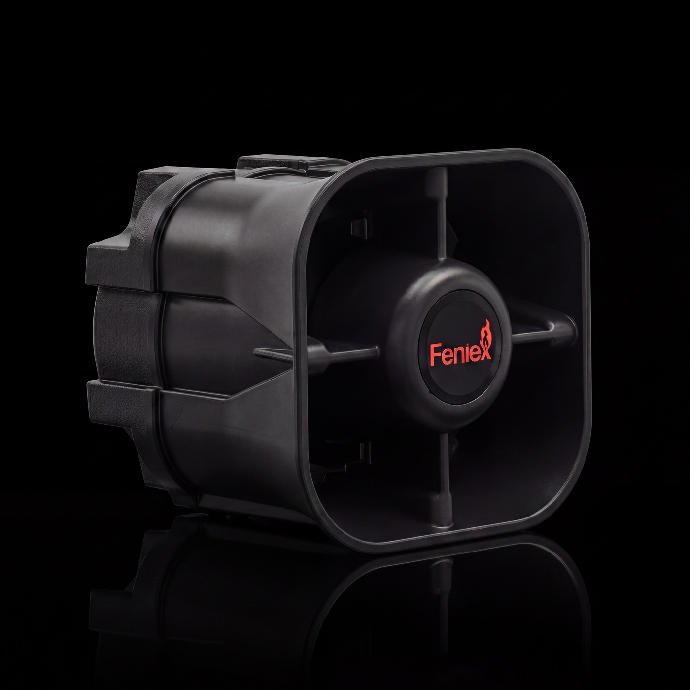 Feniex Titan 30W on the black stage