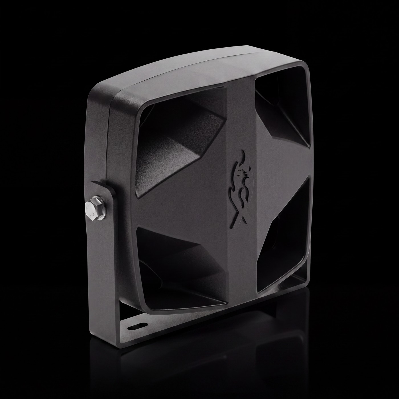 Feniex Vanguard 100W on the black stage