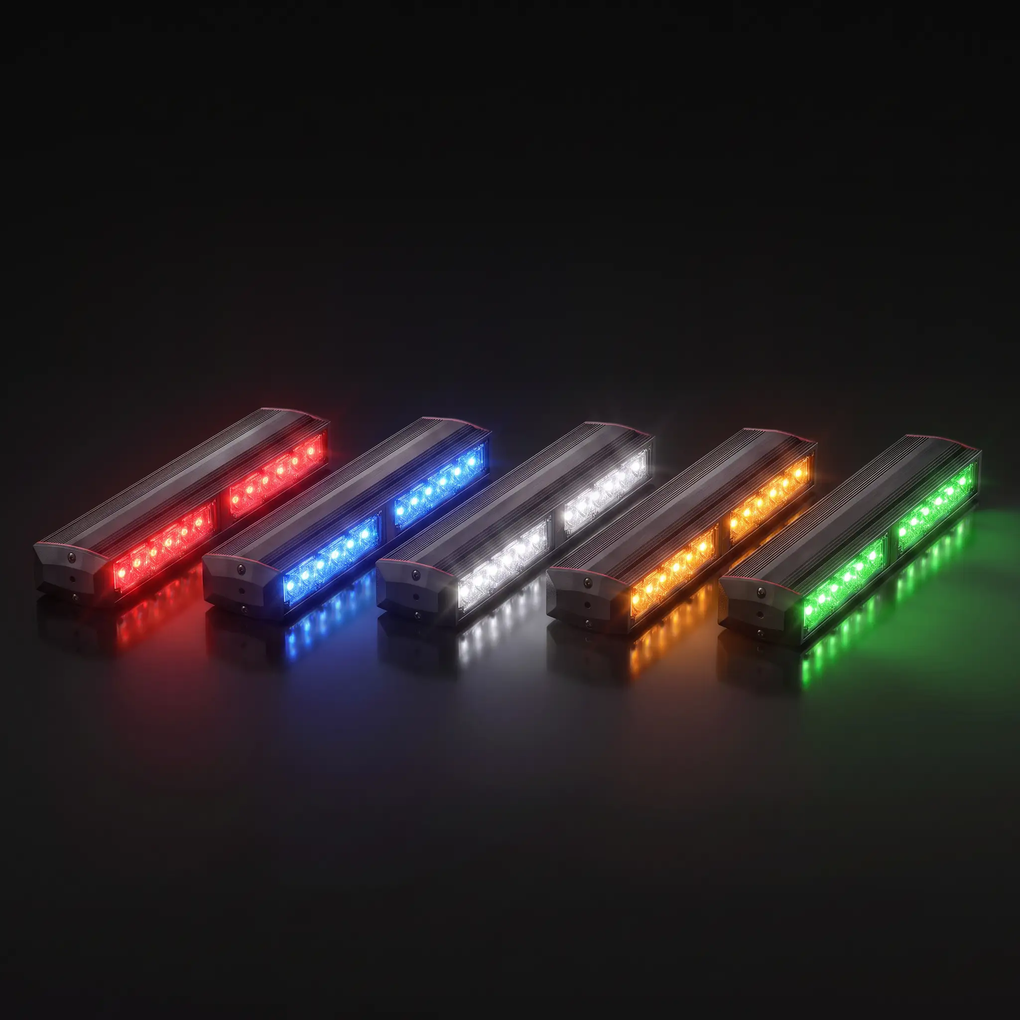 Fusion 200 — lit, all five colors