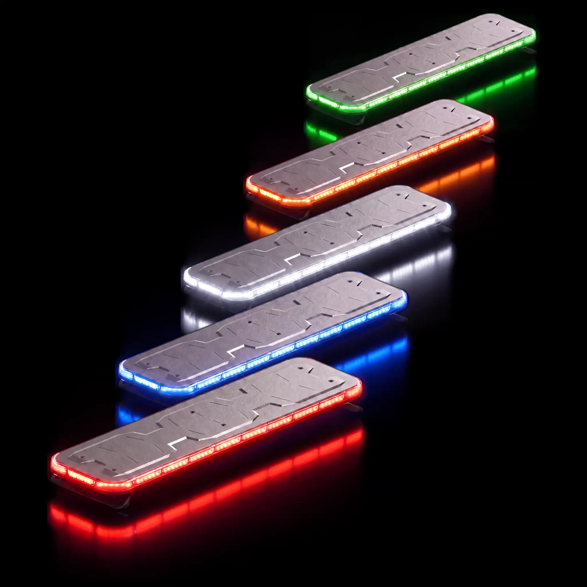 Fusion 44 — lit, all five colors