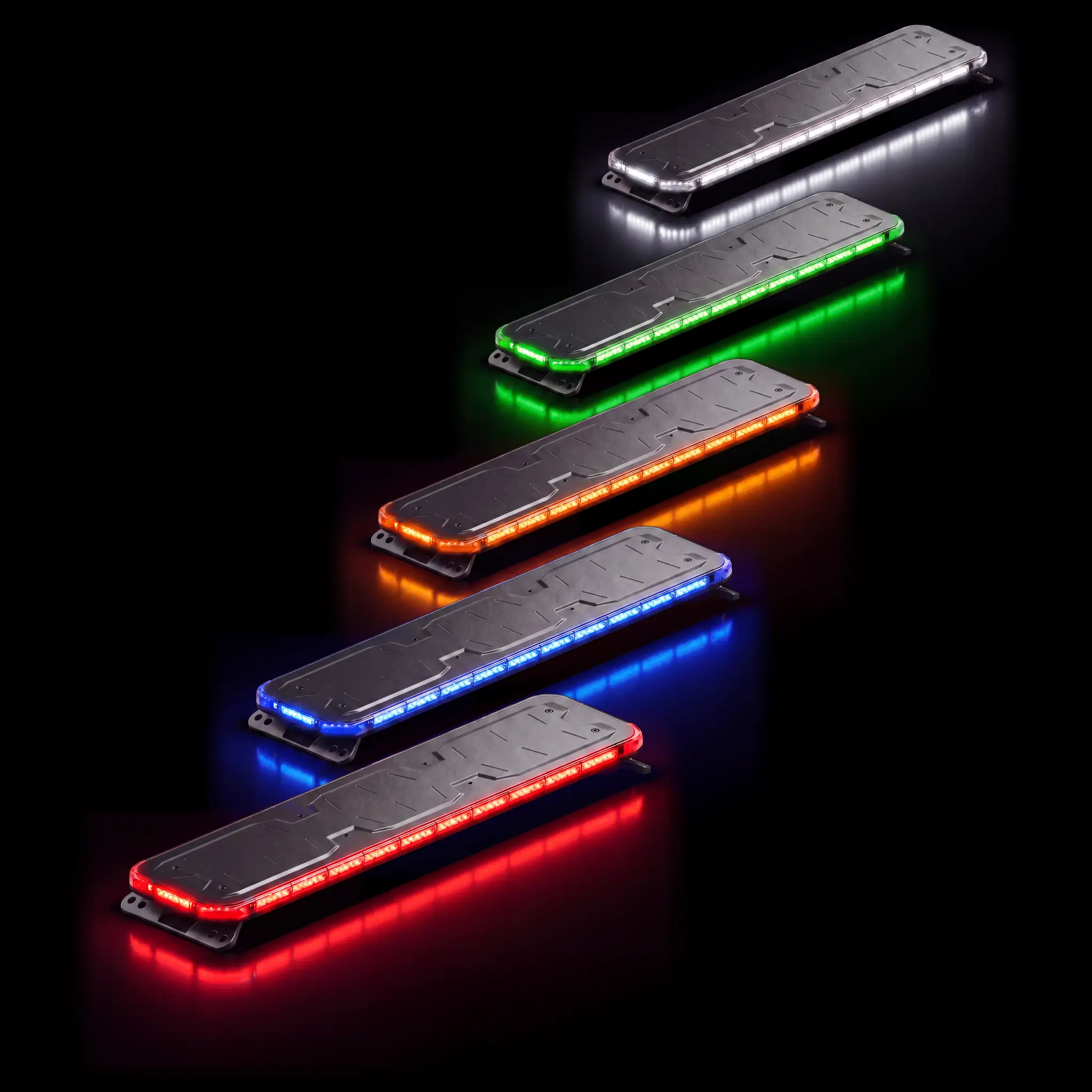 Fusion 49 — lit, all five colors