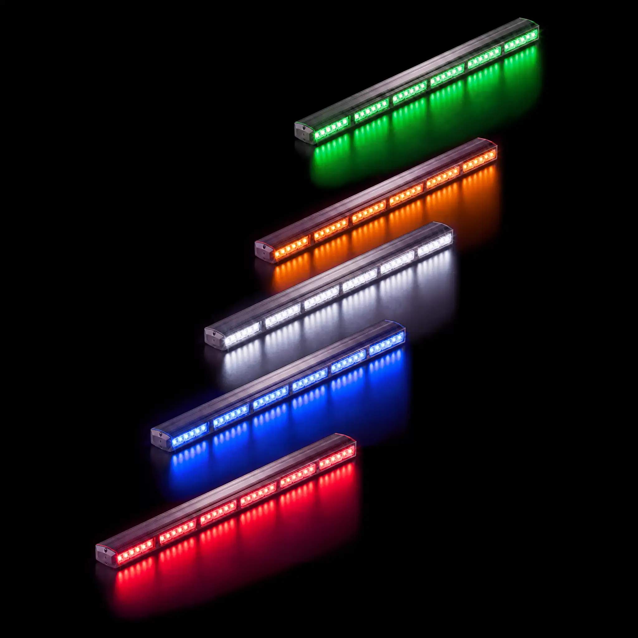 Fusion 600 — lit, all five colors