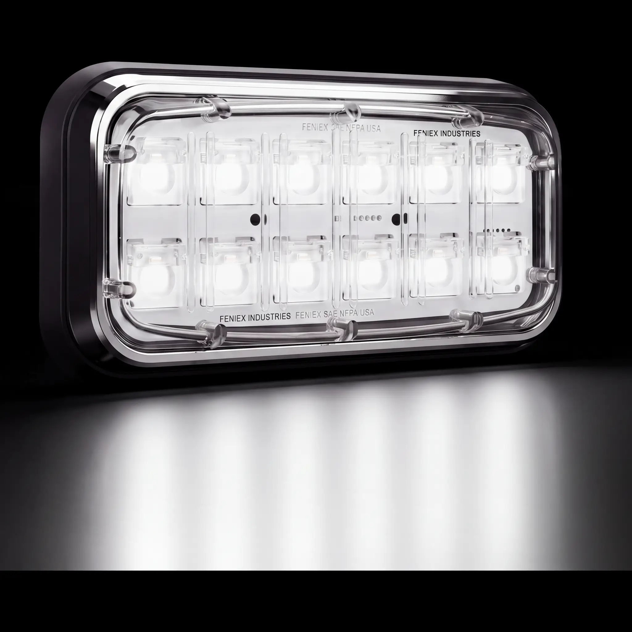 Down Lux 7x3 — lit, all five colors