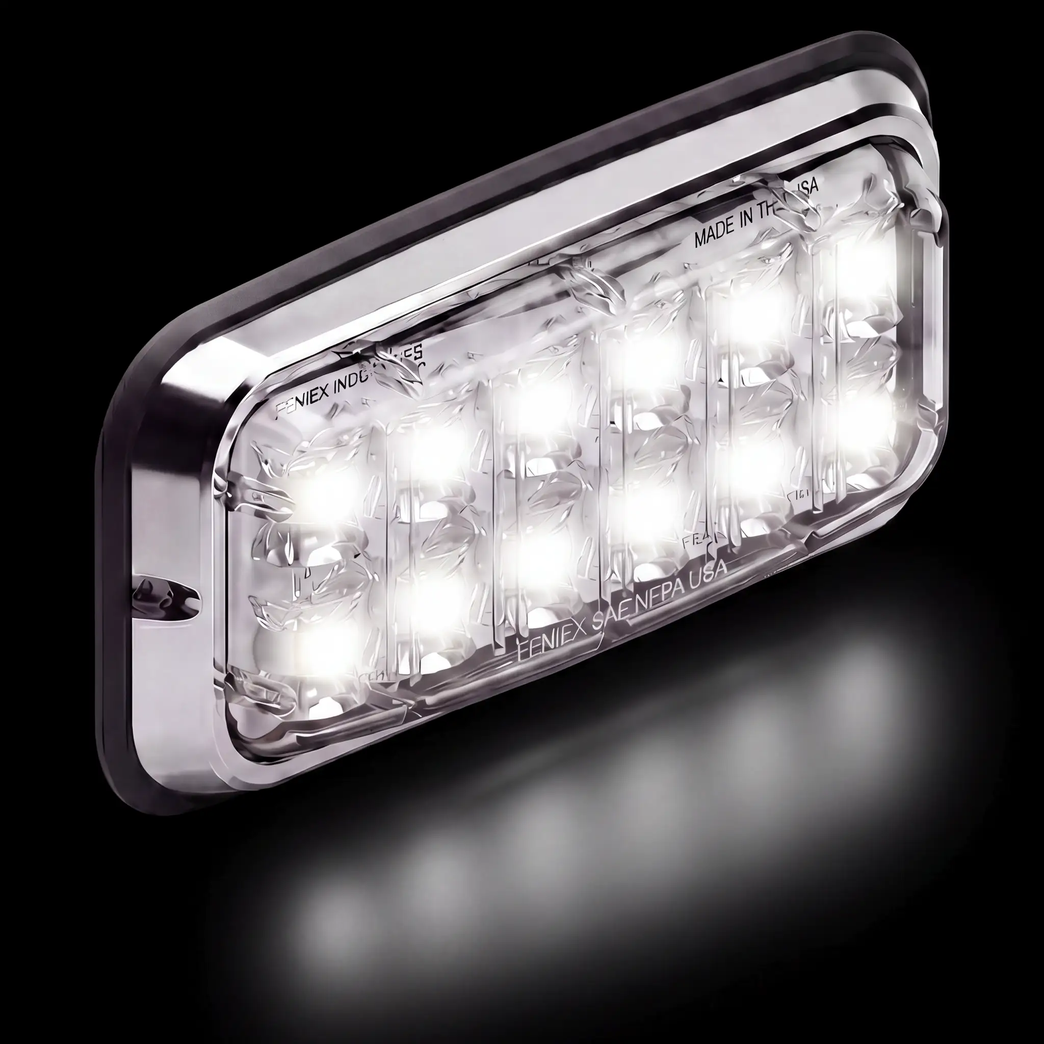 Reverse Lux 7x3 — lit, all five colors