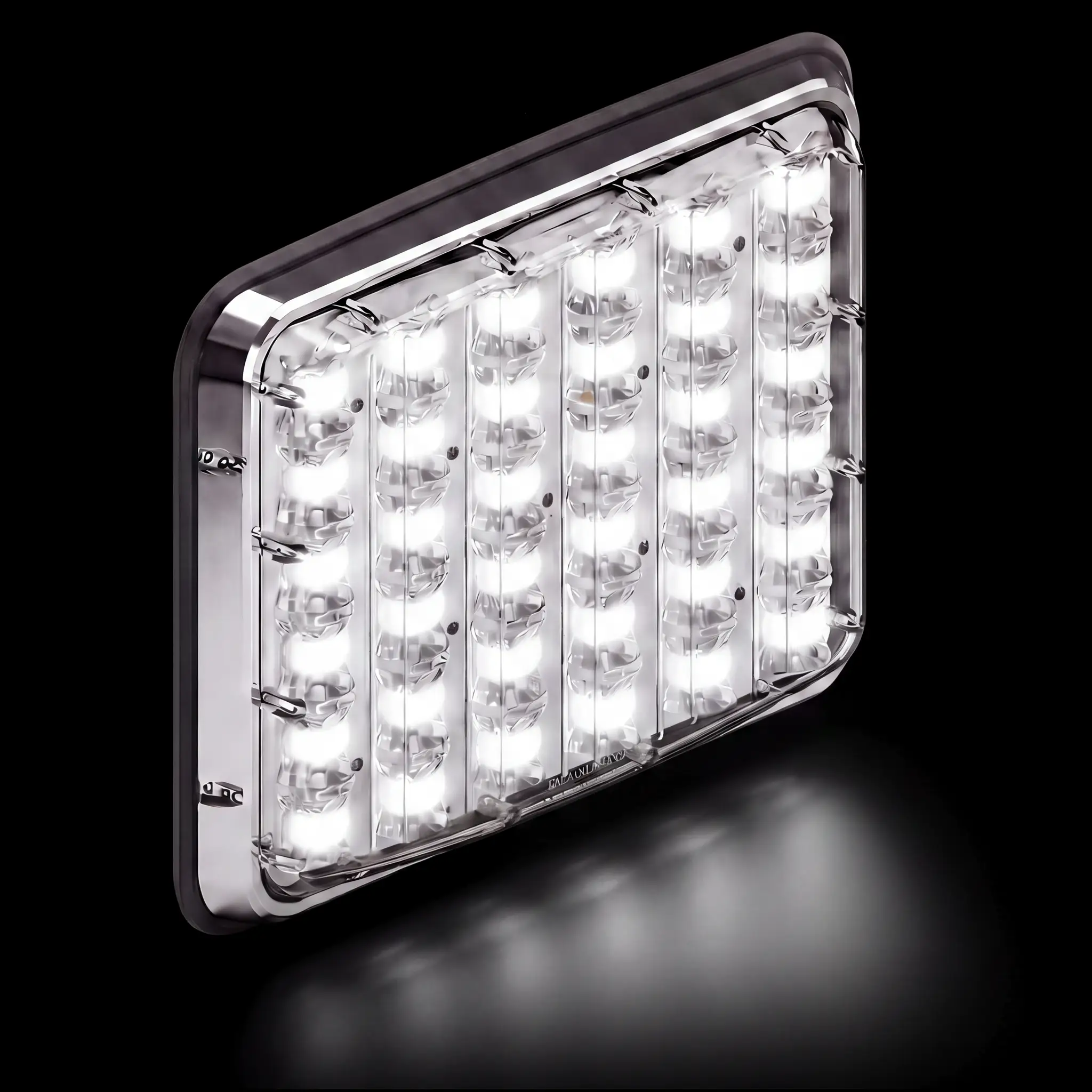 Reverse Lux 9x7 — lit, all five colors