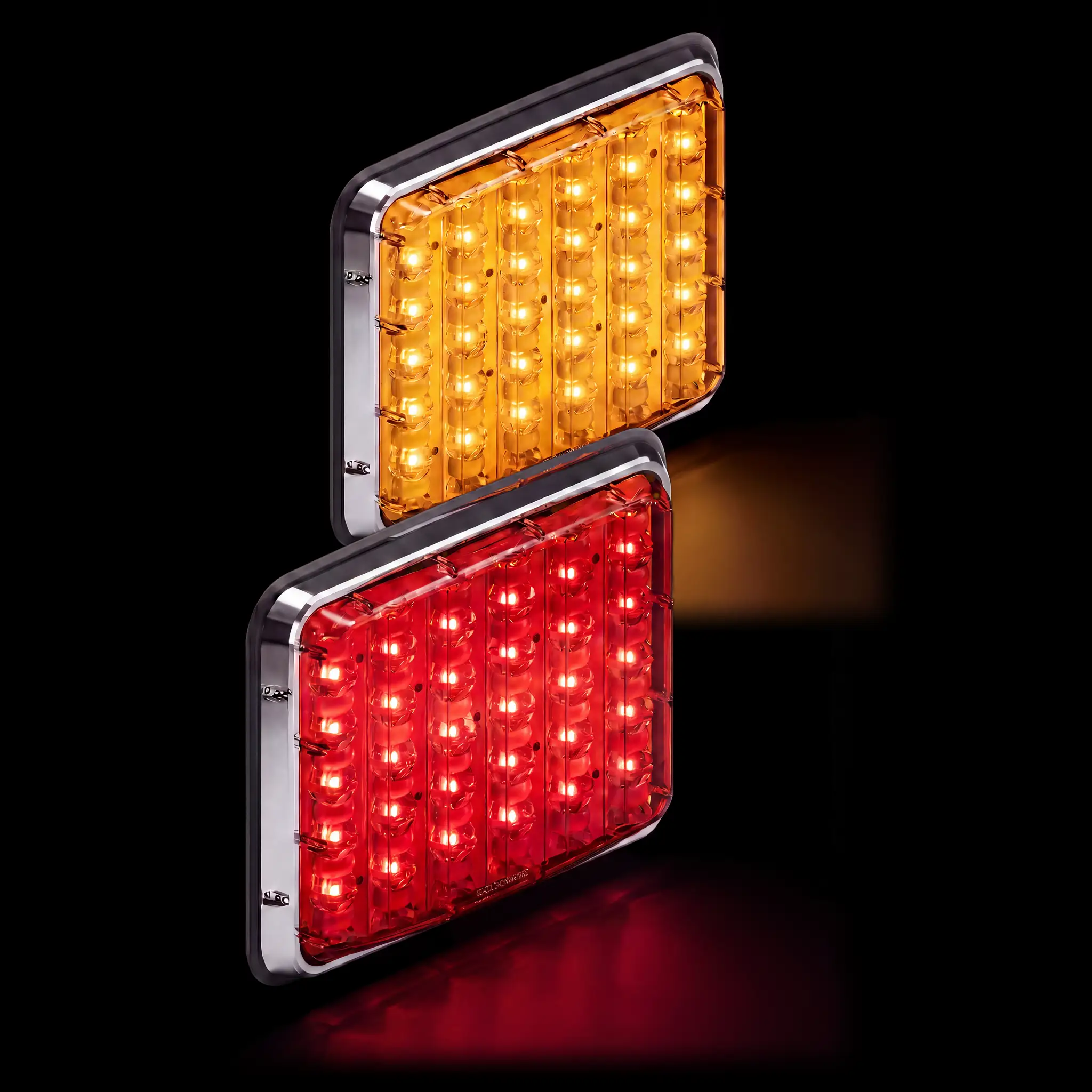 Tail-Turn Lux 9x7 — lit, all five colors