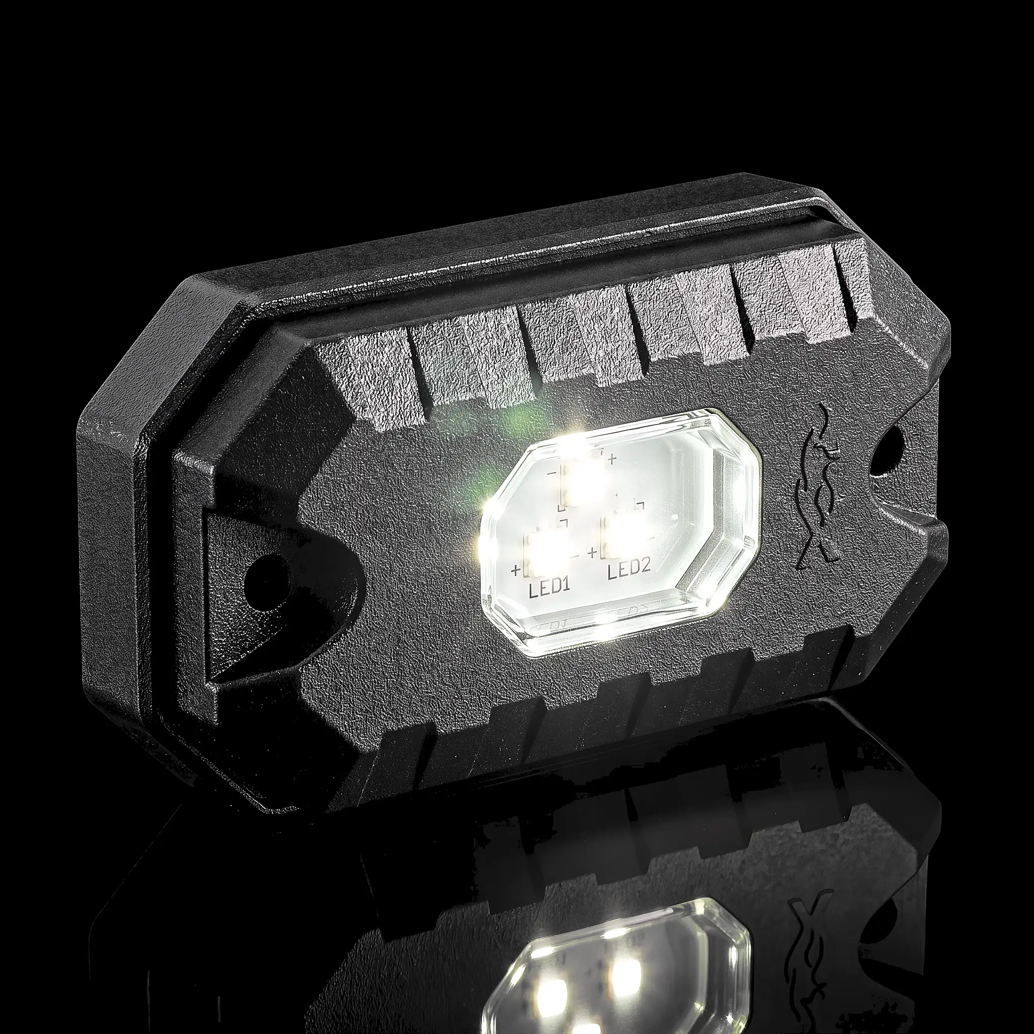 3&Prime; Micro Light — lit, all five colors