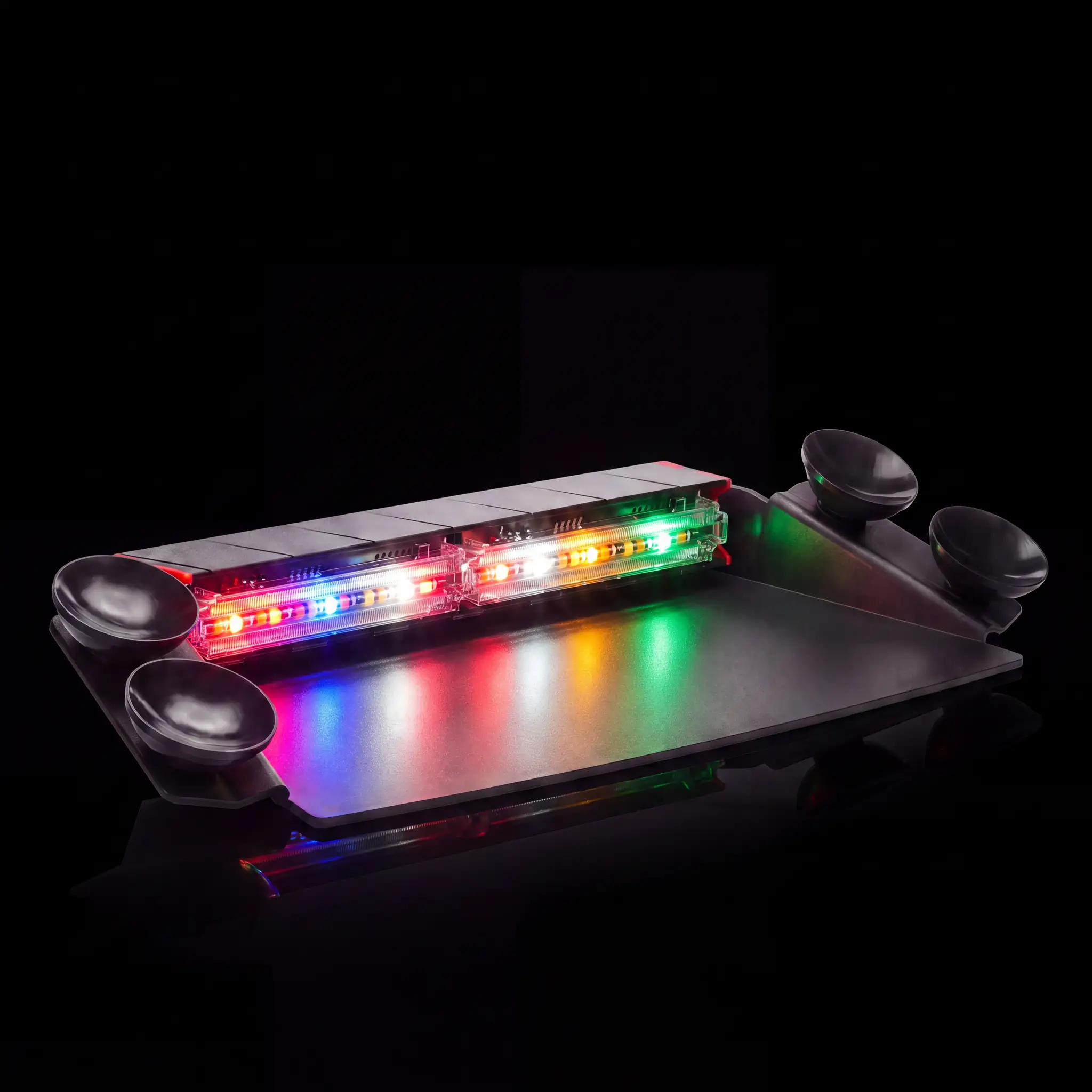 Q 2X Dash — lit, all five colors