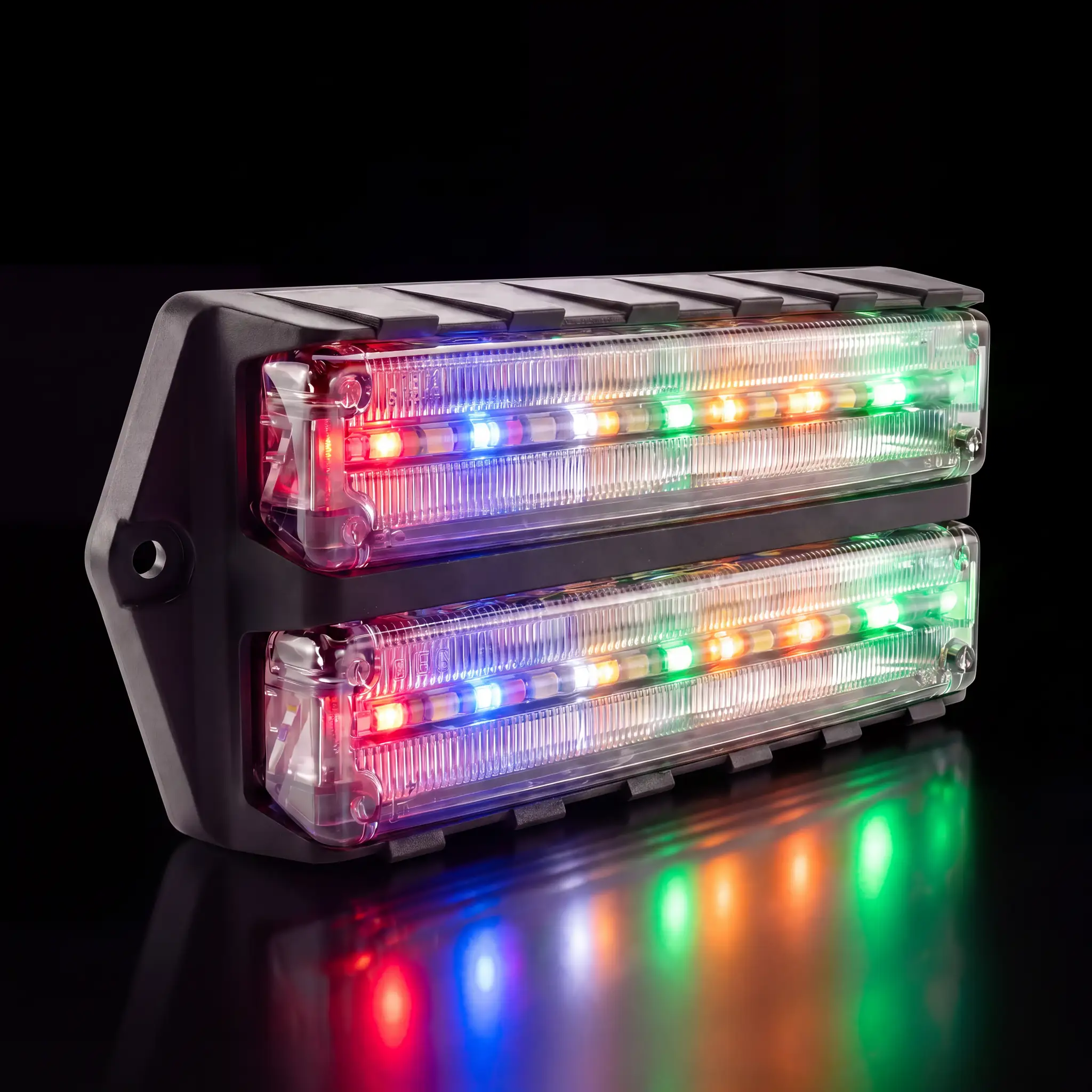 Q Surface Mount Double — lit, all five colors