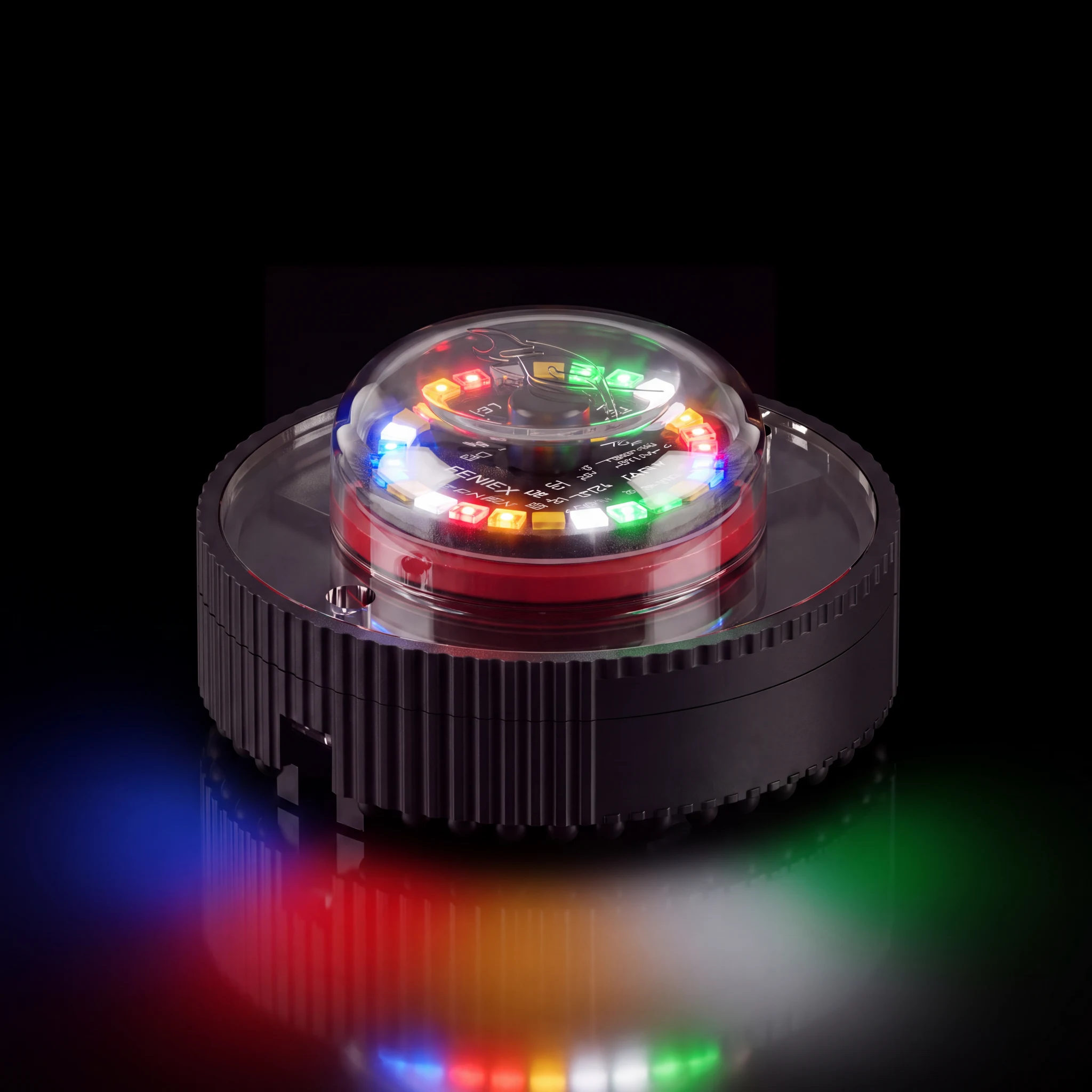 Quad Cannon — lit, all five colors