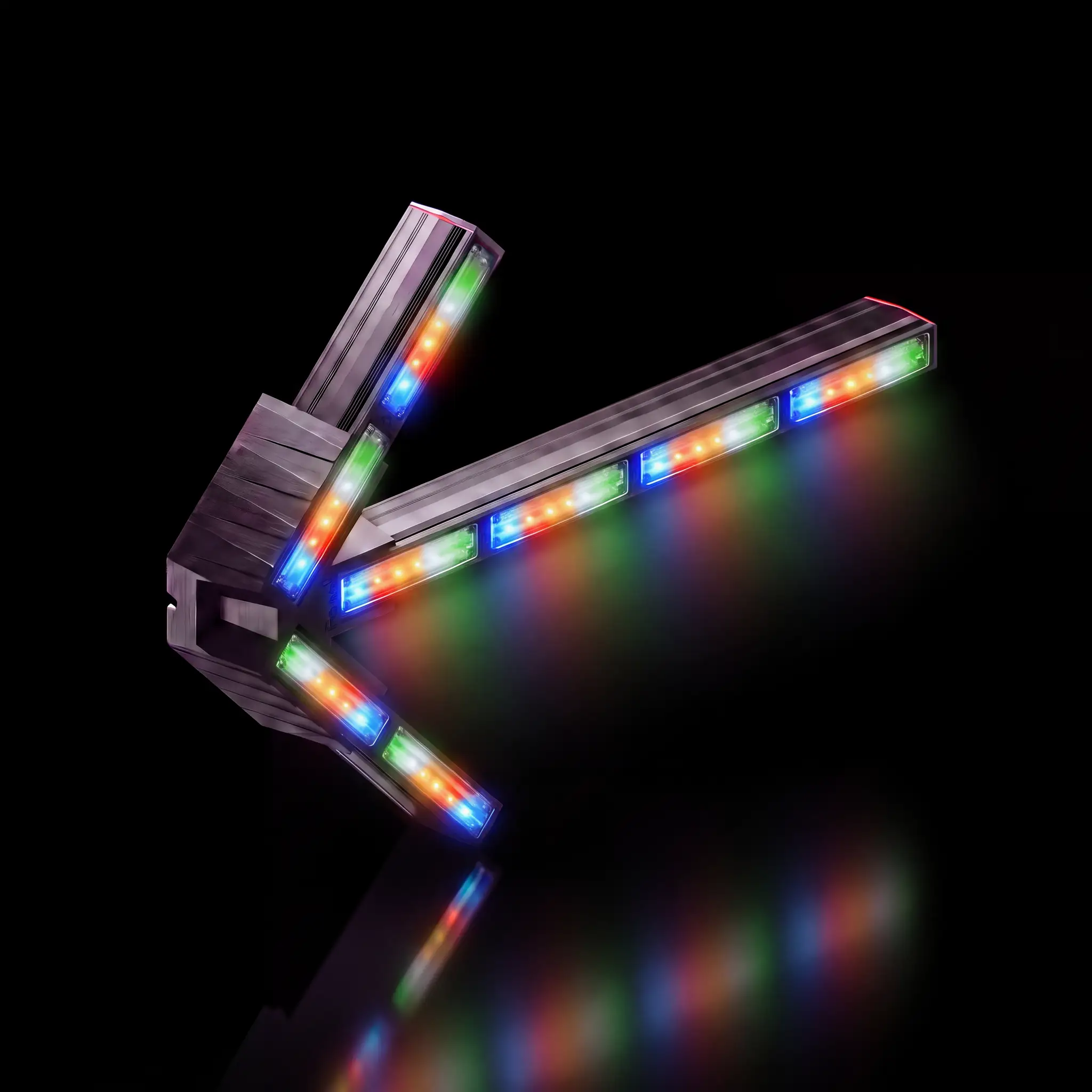 Quantum Split Arrow — lit, all five colors