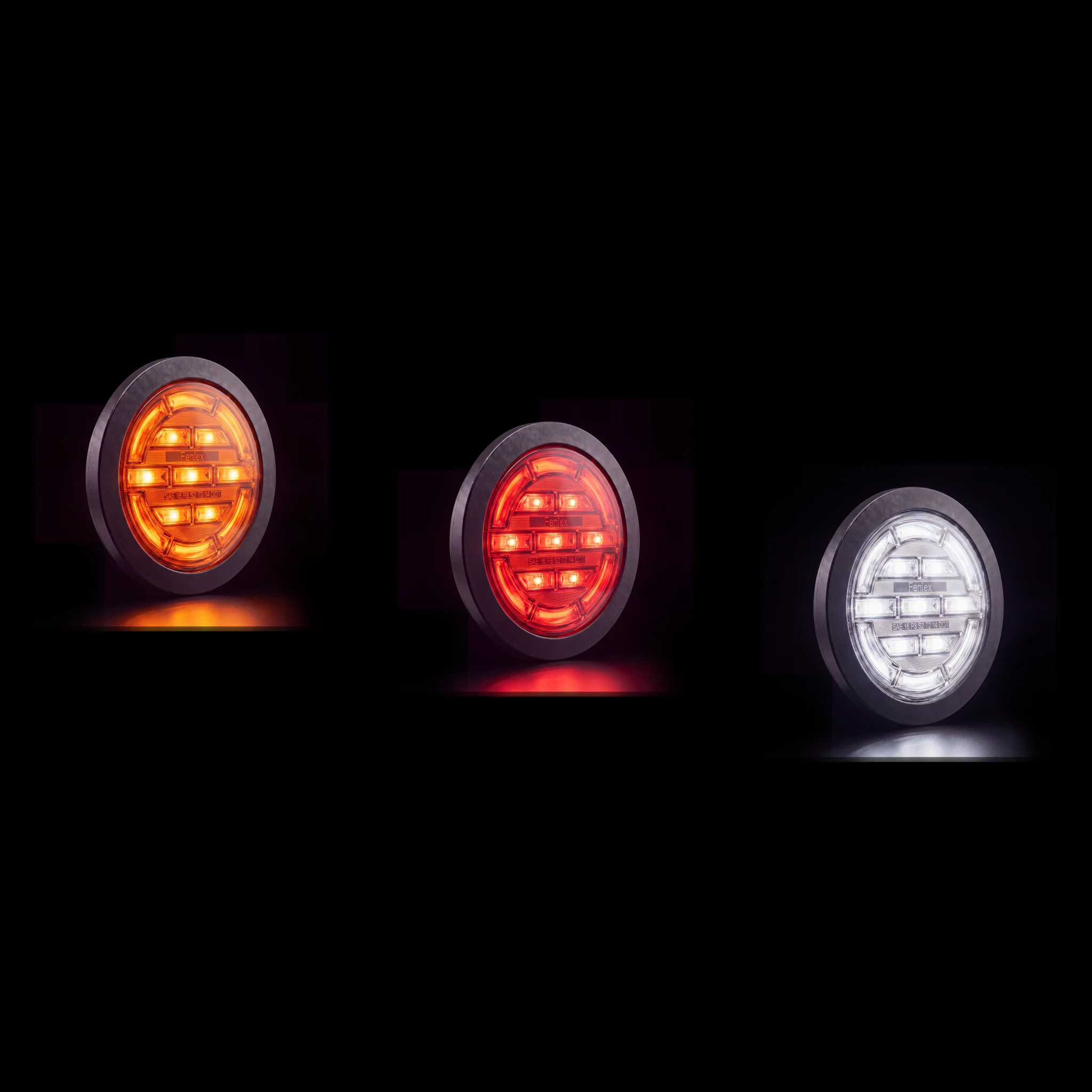 4&Prime; Round STTR — lit, all five colors