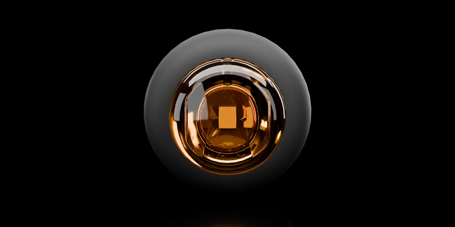 1&Prime; Round Marker, 360 degree view
