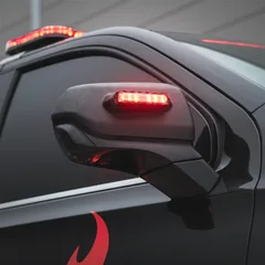 Q Mirror Mount — installed on the vehicle
