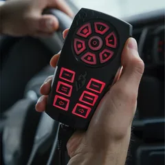 Typhoon Handheld — installed on the vehicle