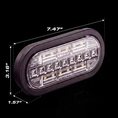 6&Prime; Oval STTR — dimensions