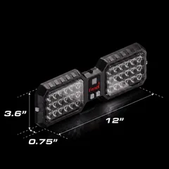 Interior Visor Light — dimensions