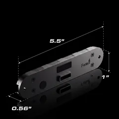 Q Flat Surface Mount — dimensions